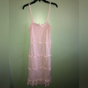 Light pink floral dress